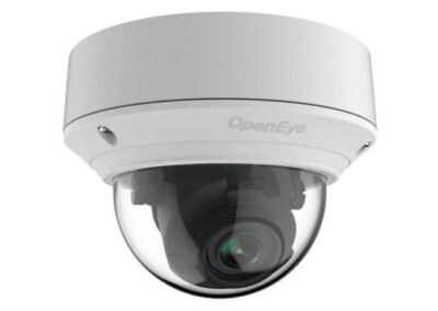 OpenEye dome-style security camera.